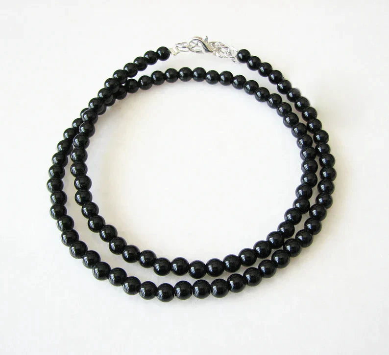 Natural Black Tourmaline Necklace