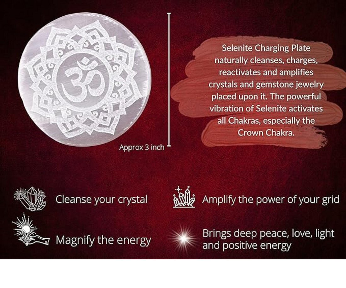 Selenite Crystal Charging Plate