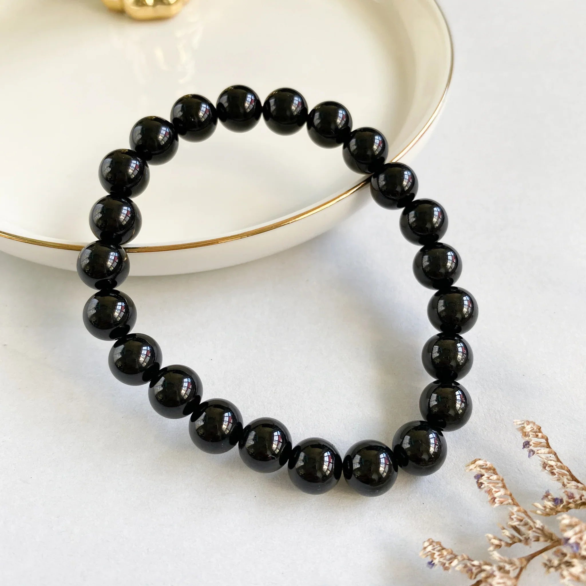 Natural Black Tourmaline Bracelet