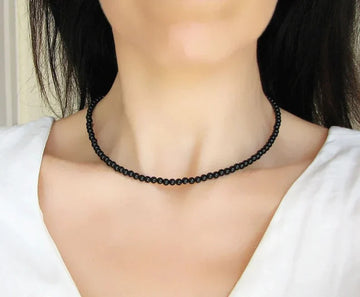Natural Black Tourmaline Necklace